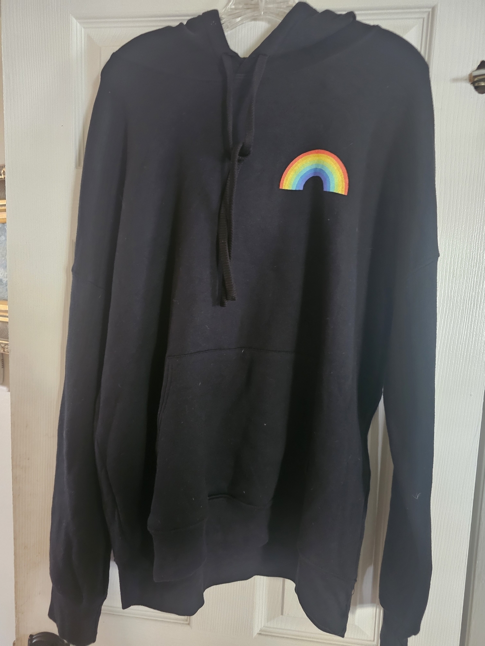 New Black Unisex Hoodie  Rainbow Wake Up